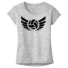 OCSO Multi-Colors Sublimatable Ladies PosiCharge Electric Heather Sporty Tee Thumbnail