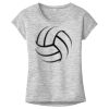 OCSO Multi-Colors Sublimatable Ladies PosiCharge Electric Heather Sporty Tee Thumbnail