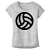 OCSO Multi-Colors Sublimatable Ladies PosiCharge Electric Heather Sporty Tee Thumbnail