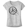 OCSO Multi-Colors Sublimatable Ladies PosiCharge Electric Heather Sporty Tee Thumbnail