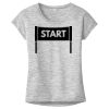 OCSO Multi-Colors Sublimatable Ladies PosiCharge Electric Heather Sporty Tee Thumbnail