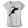 OCSO Multi-Colors Sublimatable Ladies PosiCharge Electric Heather Sporty Tee Thumbnail