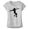 OCSO Multi-Colors Sublimatable Ladies PosiCharge Electric Heather Sporty Tee Thumbnail