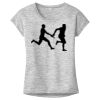 OCSO Multi-Colors Sublimatable Ladies PosiCharge Electric Heather Sporty Tee Thumbnail