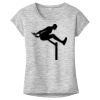 OCSO Multi-Colors Sublimatable Ladies PosiCharge Electric Heather Sporty Tee Thumbnail