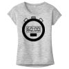 OCSO Multi-Colors Sublimatable Ladies PosiCharge Electric Heather Sporty Tee Thumbnail