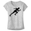 OCSO Multi-Colors Sublimatable Ladies PosiCharge Electric Heather Sporty Tee Thumbnail