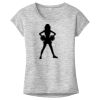 OCSO Multi-Colors Sublimatable Ladies PosiCharge Electric Heather Sporty Tee Thumbnail