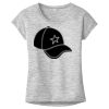 OCSO Multi-Colors Sublimatable Ladies PosiCharge Electric Heather Sporty Tee Thumbnail