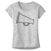OCSO Multi-Colors Sublimatable Ladies PosiCharge Electric Heather Sporty Tee Thumbnail