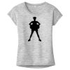 OCSO Multi-Colors Sublimatable Ladies PosiCharge Electric Heather Sporty Tee Thumbnail