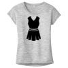 OCSO Multi-Colors Sublimatable Ladies PosiCharge Electric Heather Sporty Tee Thumbnail