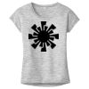 OCSO Multi-Colors Sublimatable Ladies PosiCharge Electric Heather Sporty Tee Thumbnail