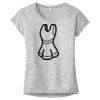 OCSO Multi-Colors Sublimatable Ladies PosiCharge Electric Heather Sporty Tee Thumbnail