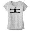 OCSO Multi-Colors Sublimatable Ladies PosiCharge Electric Heather Sporty Tee Thumbnail