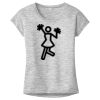OCSO Multi-Colors Sublimatable Ladies PosiCharge Electric Heather Sporty Tee Thumbnail