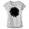 OCSO Multi-Colors Sublimatable Ladies PosiCharge Electric Heather Sporty Tee Thumbnail