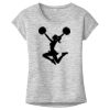 OCSO Multi-Colors Sublimatable Ladies PosiCharge Electric Heather Sporty Tee Thumbnail