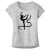 OCSO Multi-Colors Sublimatable Ladies PosiCharge Electric Heather Sporty Tee Thumbnail