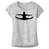OCSO Multi-Colors Sublimatable Ladies PosiCharge Electric Heather Sporty Tee Thumbnail