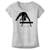 OCSO Multi-Colors Sublimatable Ladies PosiCharge Electric Heather Sporty Tee Thumbnail