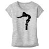 OCSO Multi-Colors Sublimatable Ladies PosiCharge Electric Heather Sporty Tee Thumbnail
