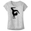 OCSO Multi-Colors Sublimatable Ladies PosiCharge Electric Heather Sporty Tee Thumbnail