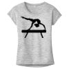 OCSO Multi-Colors Sublimatable Ladies PosiCharge Electric Heather Sporty Tee Thumbnail