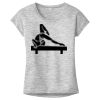 OCSO Multi-Colors Sublimatable Ladies PosiCharge Electric Heather Sporty Tee Thumbnail