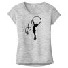 OCSO Multi-Colors Sublimatable Ladies PosiCharge Electric Heather Sporty Tee Thumbnail