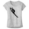 OCSO Multi-Colors Sublimatable Ladies PosiCharge Electric Heather Sporty Tee Thumbnail
