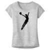 OCSO Multi-Colors Sublimatable Ladies PosiCharge Electric Heather Sporty Tee Thumbnail