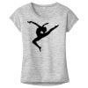 OCSO Multi-Colors Sublimatable Ladies PosiCharge Electric Heather Sporty Tee Thumbnail