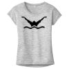 OCSO Multi-Colors Sublimatable Ladies PosiCharge Electric Heather Sporty Tee Thumbnail