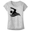 OCSO Multi-Colors Sublimatable Ladies PosiCharge Electric Heather Sporty Tee Thumbnail