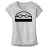 OCSO Multi-Colors Sublimatable Ladies PosiCharge Electric Heather Sporty Tee Thumbnail