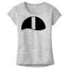 OCSO Multi-Colors Sublimatable Ladies PosiCharge Electric Heather Sporty Tee Thumbnail