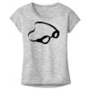 OCSO Multi-Colors Sublimatable Ladies PosiCharge Electric Heather Sporty Tee Thumbnail
