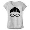 OCSO Multi-Colors Sublimatable Ladies PosiCharge Electric Heather Sporty Tee Thumbnail