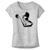 OCSO Multi-Colors Sublimatable Ladies PosiCharge Electric Heather Sporty Tee Thumbnail