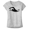 OCSO Multi-Colors Sublimatable Ladies PosiCharge Electric Heather Sporty Tee Thumbnail