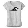 OCSO Multi-Colors Sublimatable Ladies PosiCharge Electric Heather Sporty Tee Thumbnail