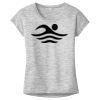 OCSO Multi-Colors Sublimatable Ladies PosiCharge Electric Heather Sporty Tee Thumbnail