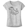 OCSO Multi-Colors Sublimatable Ladies PosiCharge Electric Heather Sporty Tee Thumbnail