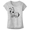 OCSO Multi-Colors Sublimatable Ladies PosiCharge Electric Heather Sporty Tee Thumbnail