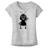 OCSO Multi-Colors Sublimatable Ladies PosiCharge Electric Heather Sporty Tee Thumbnail