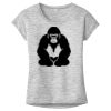 OCSO Multi-Colors Sublimatable Ladies PosiCharge Electric Heather Sporty Tee Thumbnail