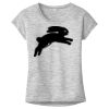 OCSO Multi-Colors Sublimatable Ladies PosiCharge Electric Heather Sporty Tee Thumbnail
