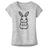 OCSO Multi-Colors Sublimatable Ladies PosiCharge Electric Heather Sporty Tee Thumbnail