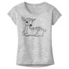OCSO Multi-Colors Sublimatable Ladies PosiCharge Electric Heather Sporty Tee Thumbnail